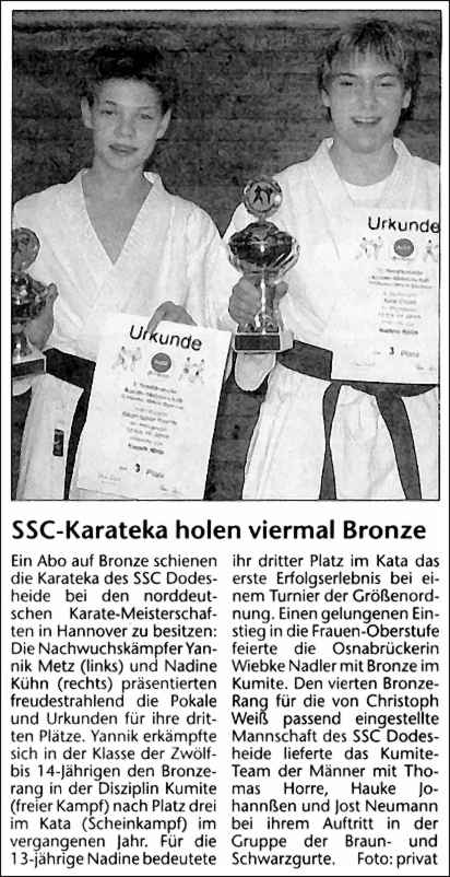 Neue Osnabrücker Zeitung vom 20.11.04