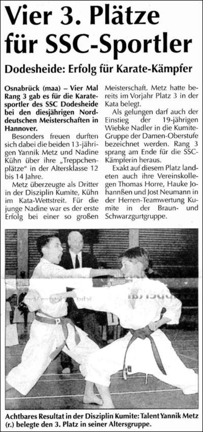 Osnabrücker Sonntagszeitung vom 14.11.04